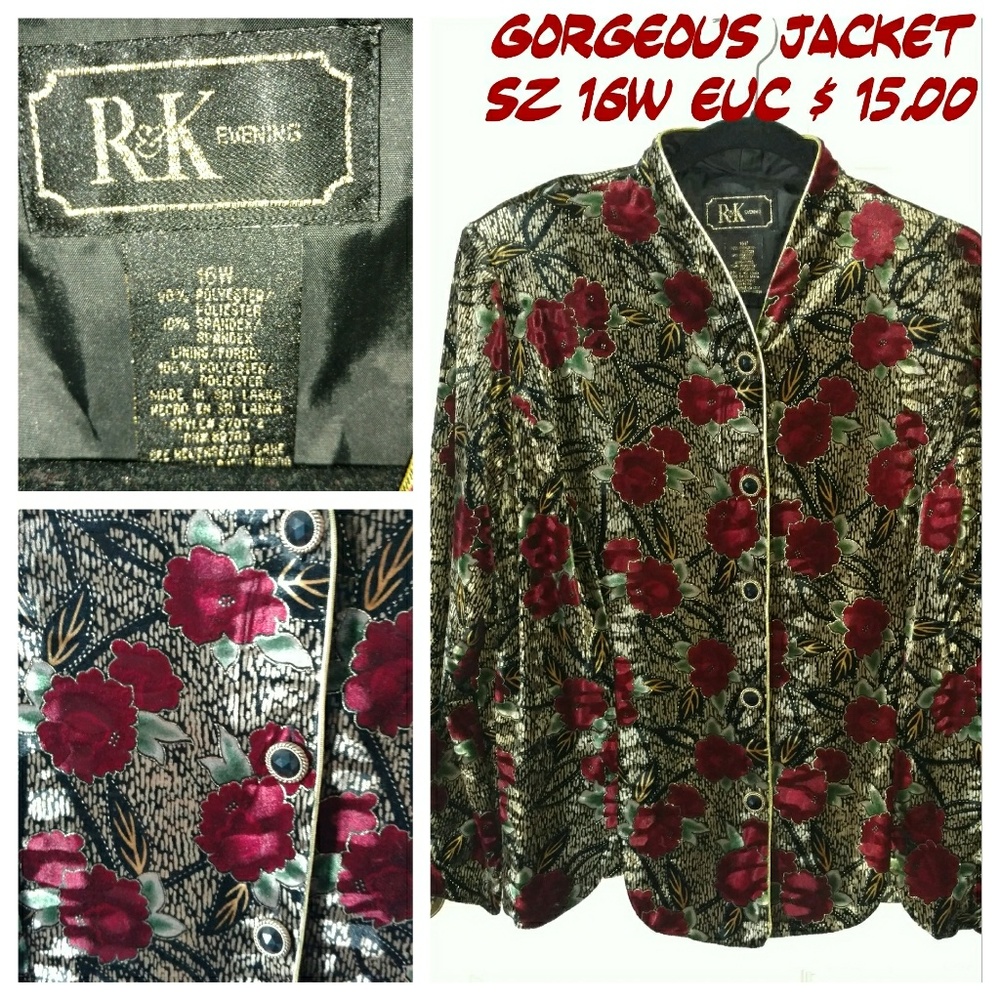 5/25 R & k Gorgeous evening wear jacket